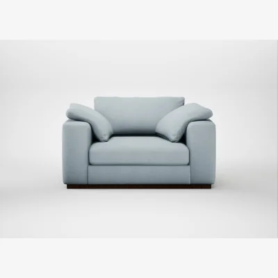Heal's Heal's Trento Loveseat Capelo Linen-Cotton Sea Shanty