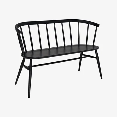 Heal's Ercol Heritage Loveseat Black Oak - Heal's UK Furniture