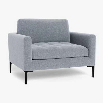Heal's Heal's Eton Loveseat Textured Boucle Steel Brass Feet