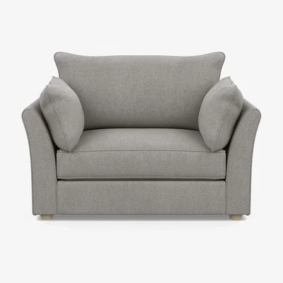 Heal's Heal's Tailor Loveseat Texture Pale Grey Natural Beech Feet