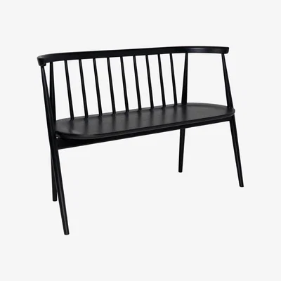 Heal's Ercol Heritage Modern Loveseat Black Oak - Heal's UK Furniture
