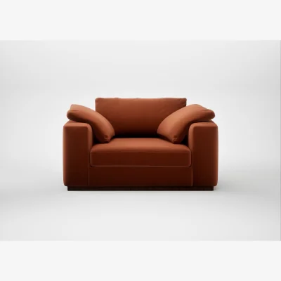 Heal's Heal's Trento Loveseat Cotton Velvet Russet