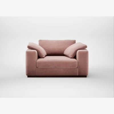 Heal's Heal's Trento Loveseat Smart Luxe Velvet Dusky Pink