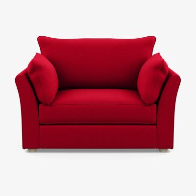 Heal's Heal's Tailor Loveseat Melton Wool Red Oxide Natural Beech Feet