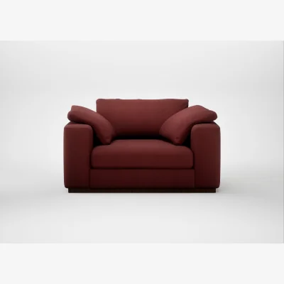 Heal's Heal's Trento Loveseat Capelo Linen-Cotton Etruscan Red