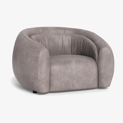 Heal's Heal's Flora Loveseat Heritage Leather Stone Grey 2060