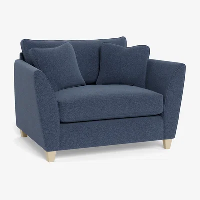 Heal's Heal's Torino Loveseat Boucle Indigo Natural Feet