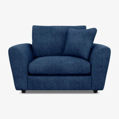 Heal's Heal's Snooze Loveseat Smart Cotton Linen Sahara Black Feet