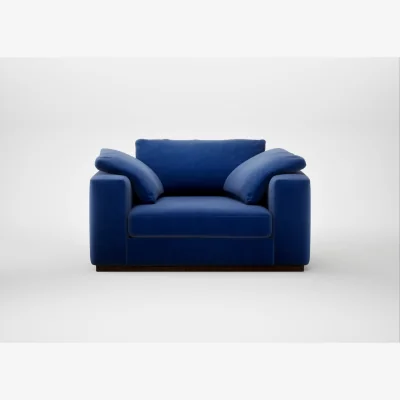 Heal's Heal's Trento Loveseat Smart Luxe Velvet Azure