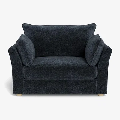 Heal's Heal's Tailor Loveseat Boucle Velvet Space Natural Beech Feet