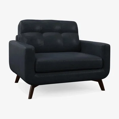 John Lewis John Lewis Barbican Leather Snuggler, Dark Leg