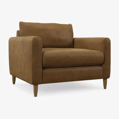 John Lewis John Lewis Bailey II Leather Snuggler, Light Leg