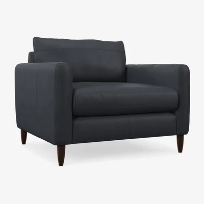 John Lewis John Lewis Bailey II Leather Snuggler, Dark Leg