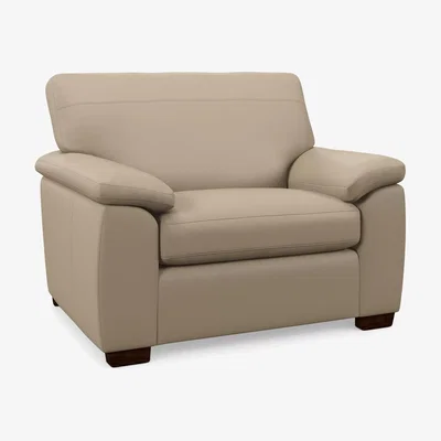 John Lewis John Lewis Camden Leather Snuggler, Dark Leg