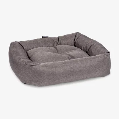 John Lewis Danish Design Anti Bac Large Snuggler Dog Bed, Grey