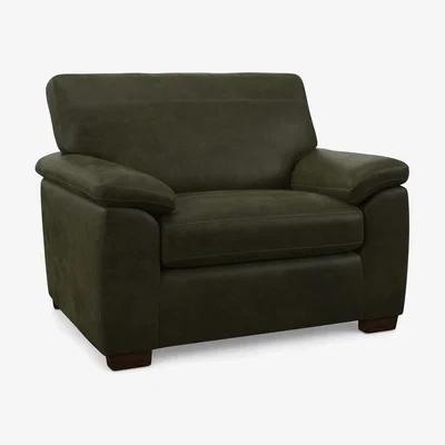 John Lewis John Lewis Camden Leather Snuggler, Dark Leg