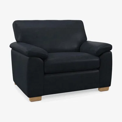 John Lewis John Lewis Leather Loveseat, Light Leg