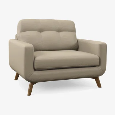 John Lewis John Lewis Barbican Leather Snuggler, Light Leg