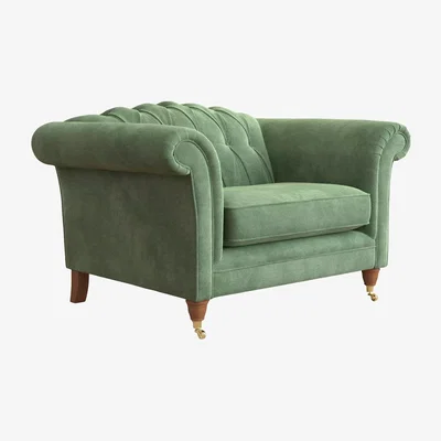 John Lewis Laura Ashley Gloucester Snuggler, Teak Leg