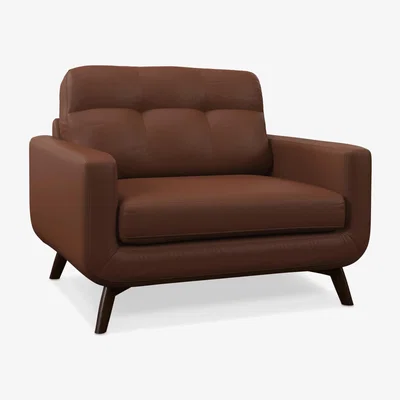 John Lewis John Lewis Barbican Leather Snuggler, Dark Leg