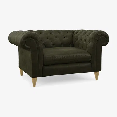 John Lewis John Lewis Cromwell Leather Snuggler, Light Leg
