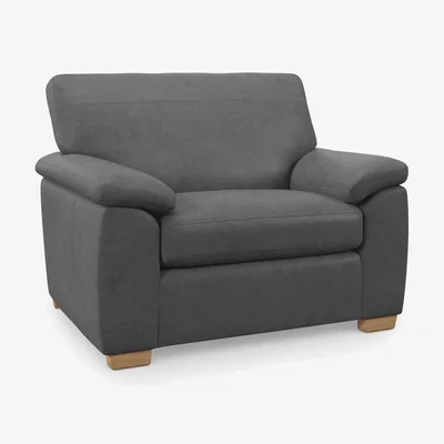 John Lewis John Lewis Leather Loveseat, Light Leg