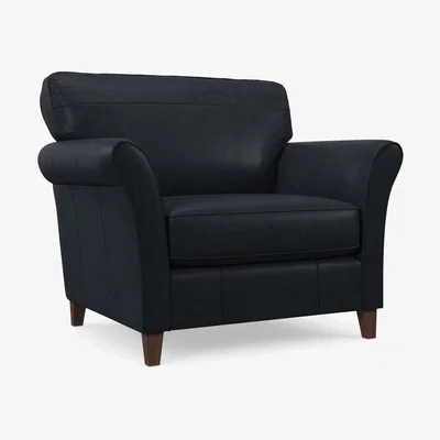 John Lewis John Lewis Charlotte II Leather Snuggler, Dark Leg