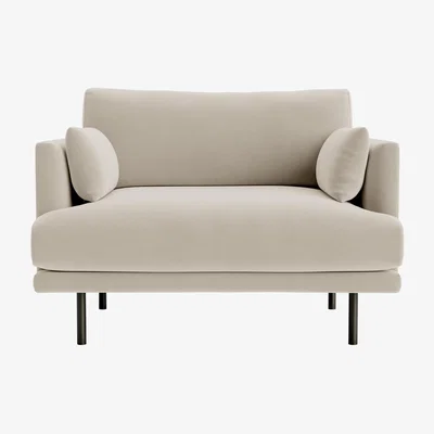 Loaf Jeffers Love Seat in Blotting Paper Clever Velvet