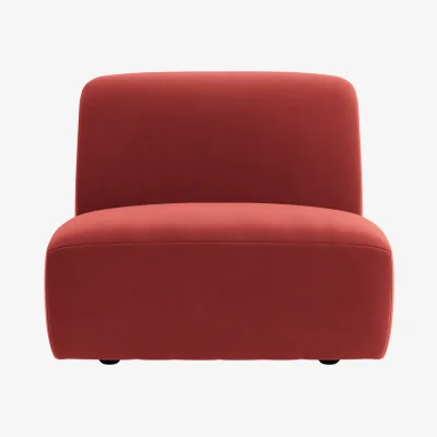 Loaf Squishblocks Armless Love Seat (Rocking Horse Clever Velvet)