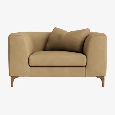 Loaf La Dolce Seater Love Seat (French Mustard Clever Cotton)