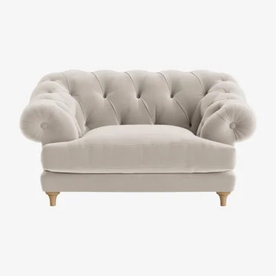 Loaf Bagsie Loveseat (Warm Dough Clever Velvet)