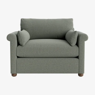 Loaf Queenie Love Seat (Pear Drop Clever Linen)