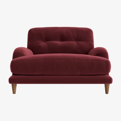 Loaf Sugar Bum Love Seat (Drenched Damsons Clever Velvet)