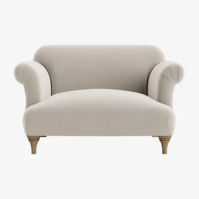Loaf Soufflé Love seat (Warm Dough Clever Velvet)