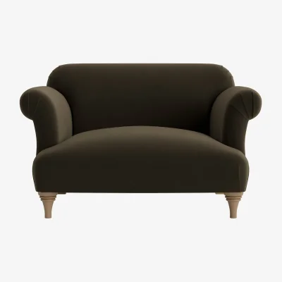 Loaf Soufflé Love seat (Wine Bottle Clever Velvet)