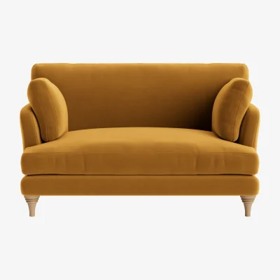 Loaf Smithy Love Seat (Butterscotch Clever Velvet)