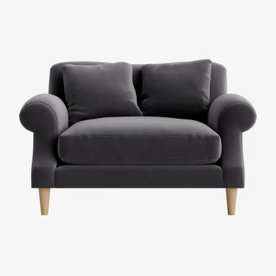 Loaf Crumpet Love seat (Wire Wool Clever Velvet)