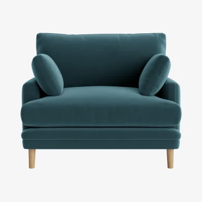Loaf Squisharoo Love Seat (Sopping Seagrass Clever Velvet)
