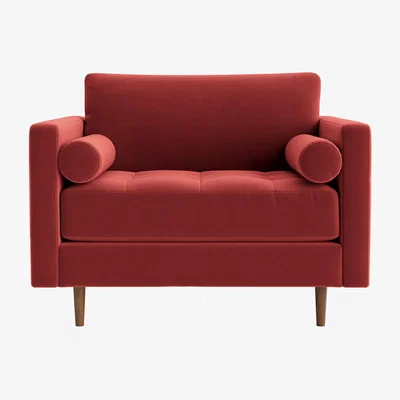 Loaf Chill Century Flat-Packed Love Seat in Rocking Horse Clever Velvet