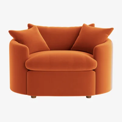 Loaf Curvella Love Seat (Bobbing Buoy Clever Velvet)