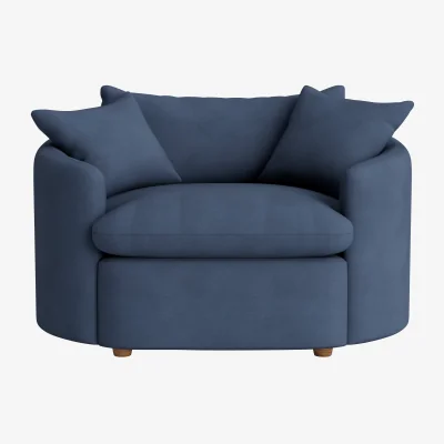 Loaf Curvella Love Seat (Sloe Berry Bush Clever Cotton)