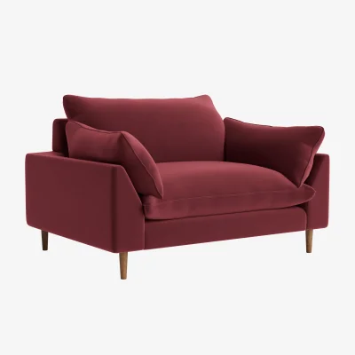 Loaf Slow Riser Love Seat (Drenched Damsons Clever Velvet)