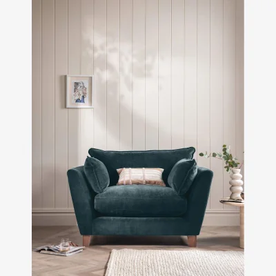 Marks & Spencer BARKER AND STONEHOUSE Irving Chenille Snuggle Chair Blue
