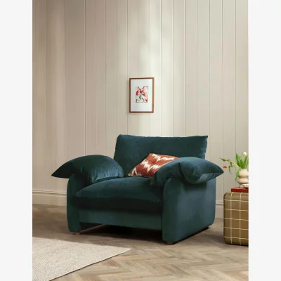 Marks & Spencer BARKER AND STONEHOUSE Orson Chenille Snuggle Chair Blue