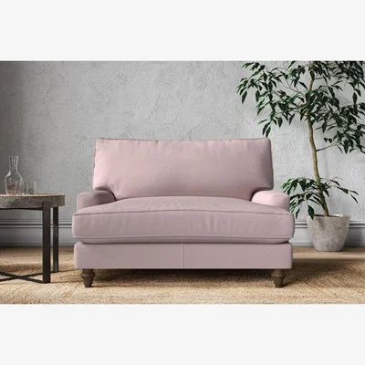 Nkuku Nkuku Marri Love Seat | Make To Order | One Size | Recycled Cotton Lavender