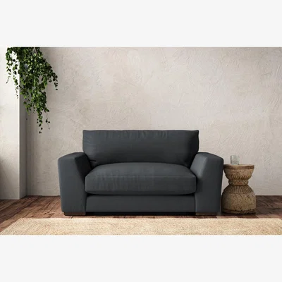 Nkuku Nkuku Guddu Love Seat | Make To Order | One Size | Recycled Cotton Thunder