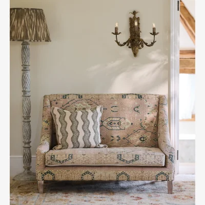 OKA OKA, Elsdon Loveseat Sofa - Washed Rose, Sofa