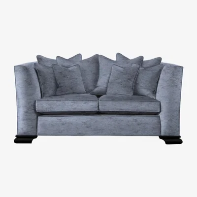 Olivia's Duresta Hermitage Monarch Scatter Back Small Sofa / Anthracite