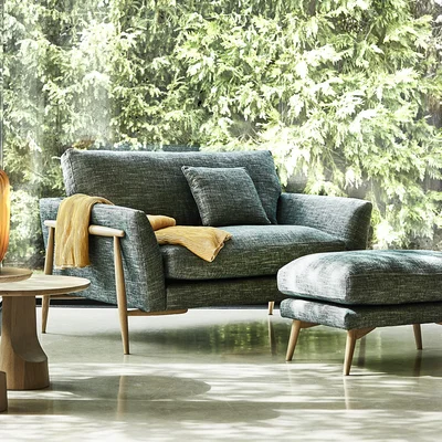 Downtown Ercol Forli Snuggler - Fabric Grade U