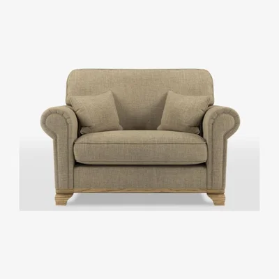 Downtown Wood Bros Lavenham Leather Love Seat